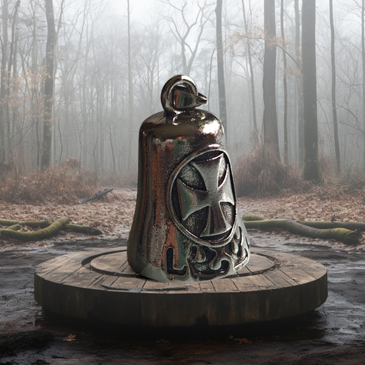 Pirunkello – Motoristin suojakello: maltanristi teräs