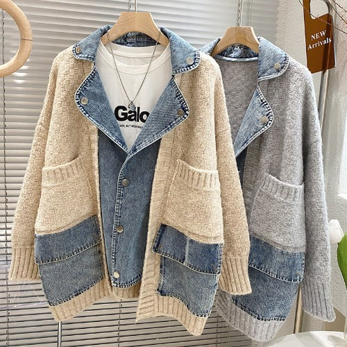 Fashion Personalized Patchwork Denim Jacket