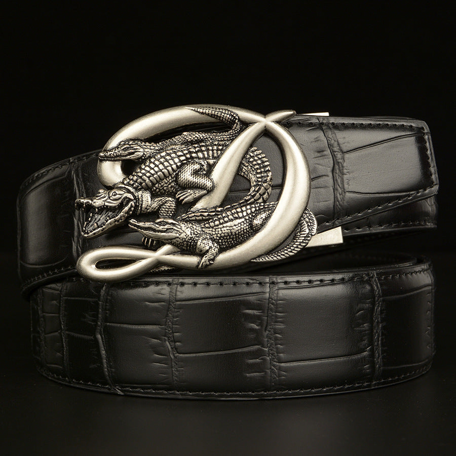 Crocodile pattern Stylish and convenient men's belt