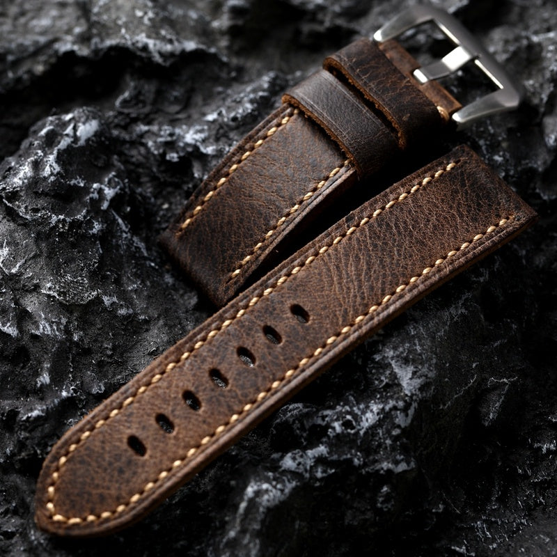 Hand-folded Head Leather Strap