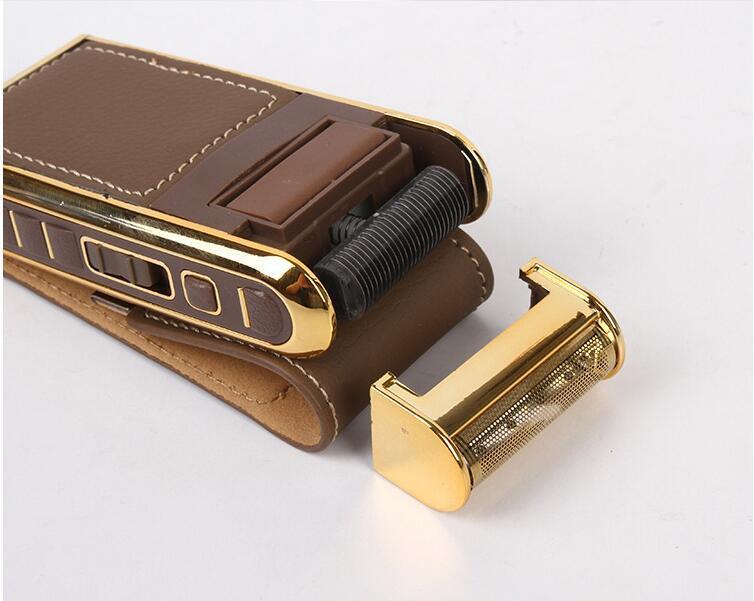 Reciprocating Leather Case Electric Shaver