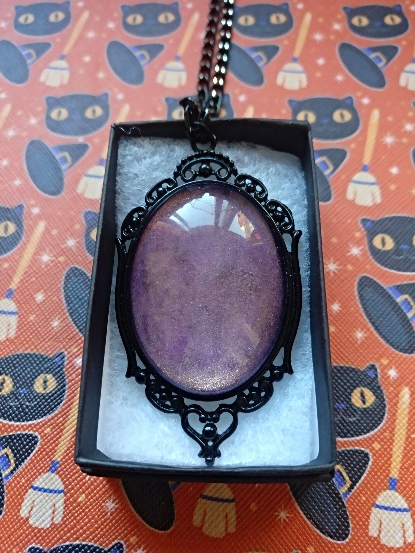 Purple Night Sky Gothic Necklace