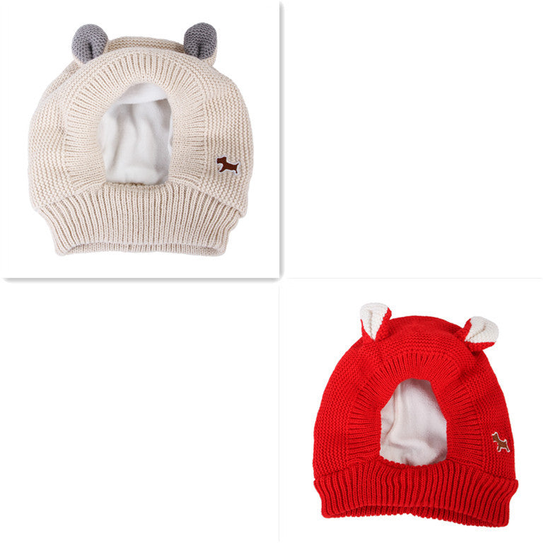 Knitted Dog Hat koiran lämpimään päähän