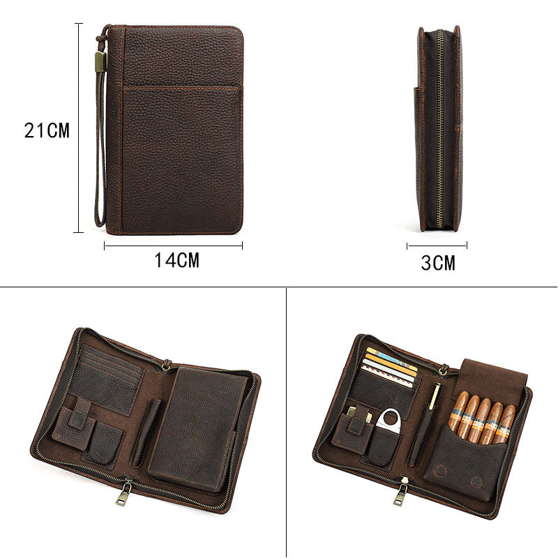 Multifunctional Cigar Case Leather