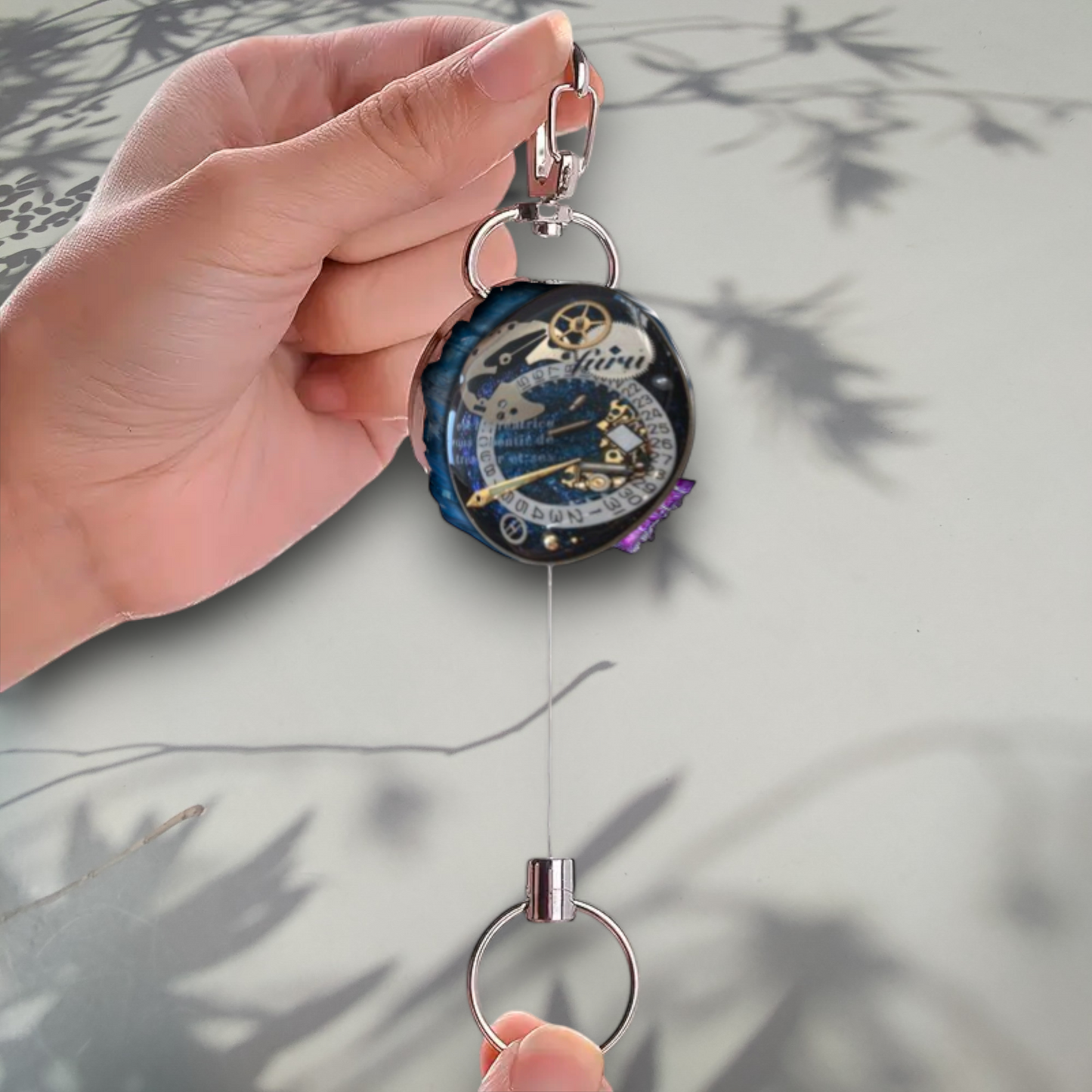 Rannekellosta helkakieppi vintage steampunk - keybak avainkela