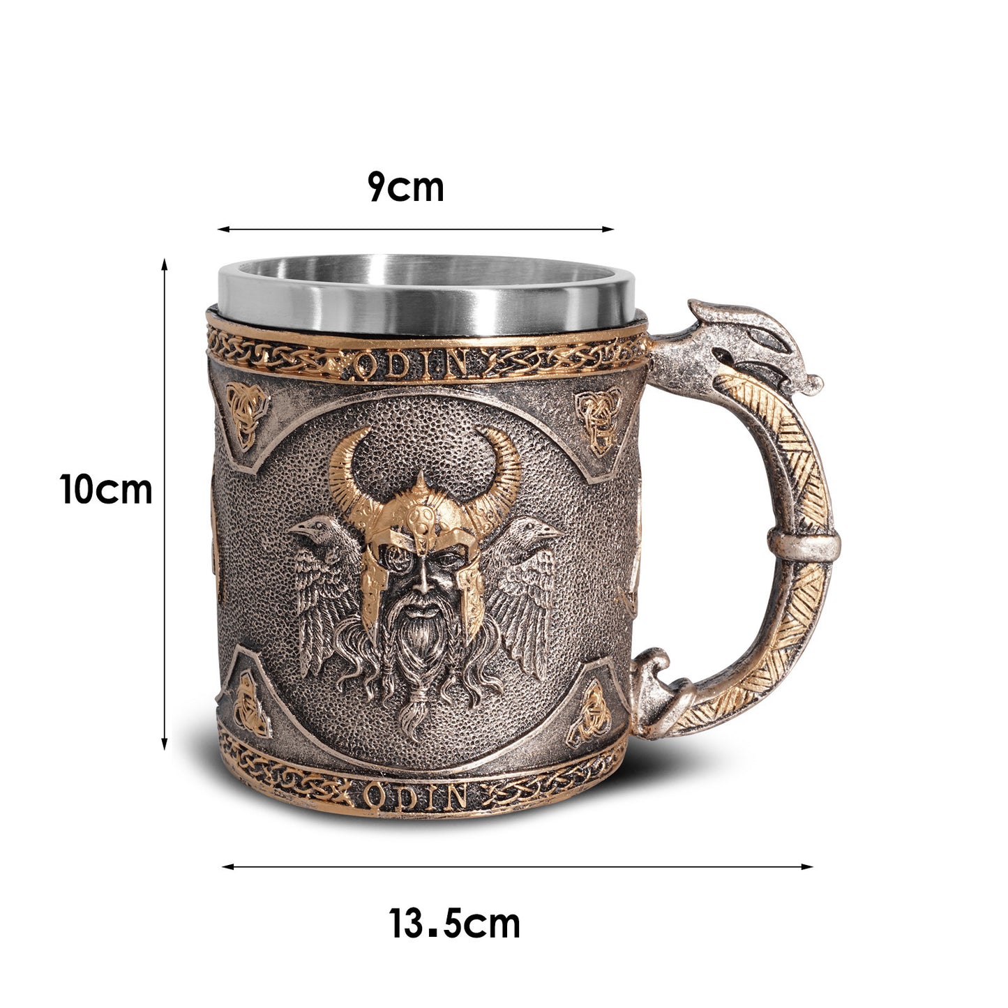 Skull and Viking Wine mug