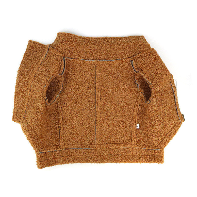 Punk Leather Sweater Dog Autumn And Winter Clothes