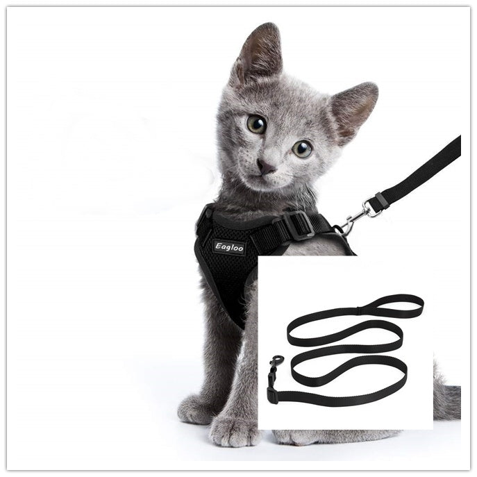 Escape Proof Cat Vest Harness ja auton turvavyöadapteri