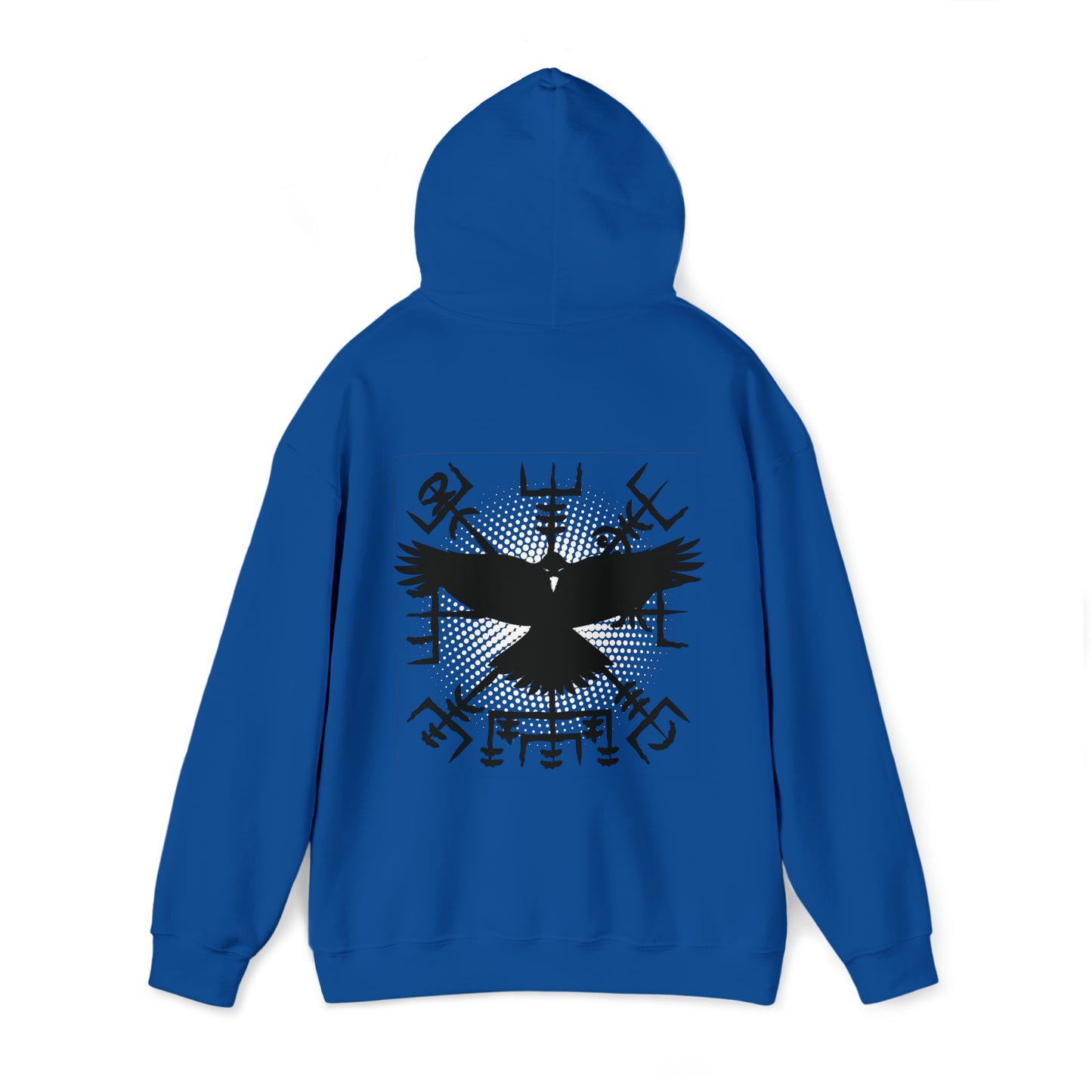 hoodie made of strong cotton - vegvisir raven