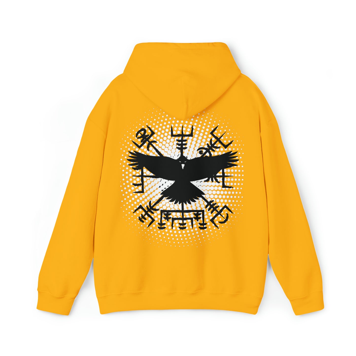 hoodie made of strong cotton - vegvisir raven