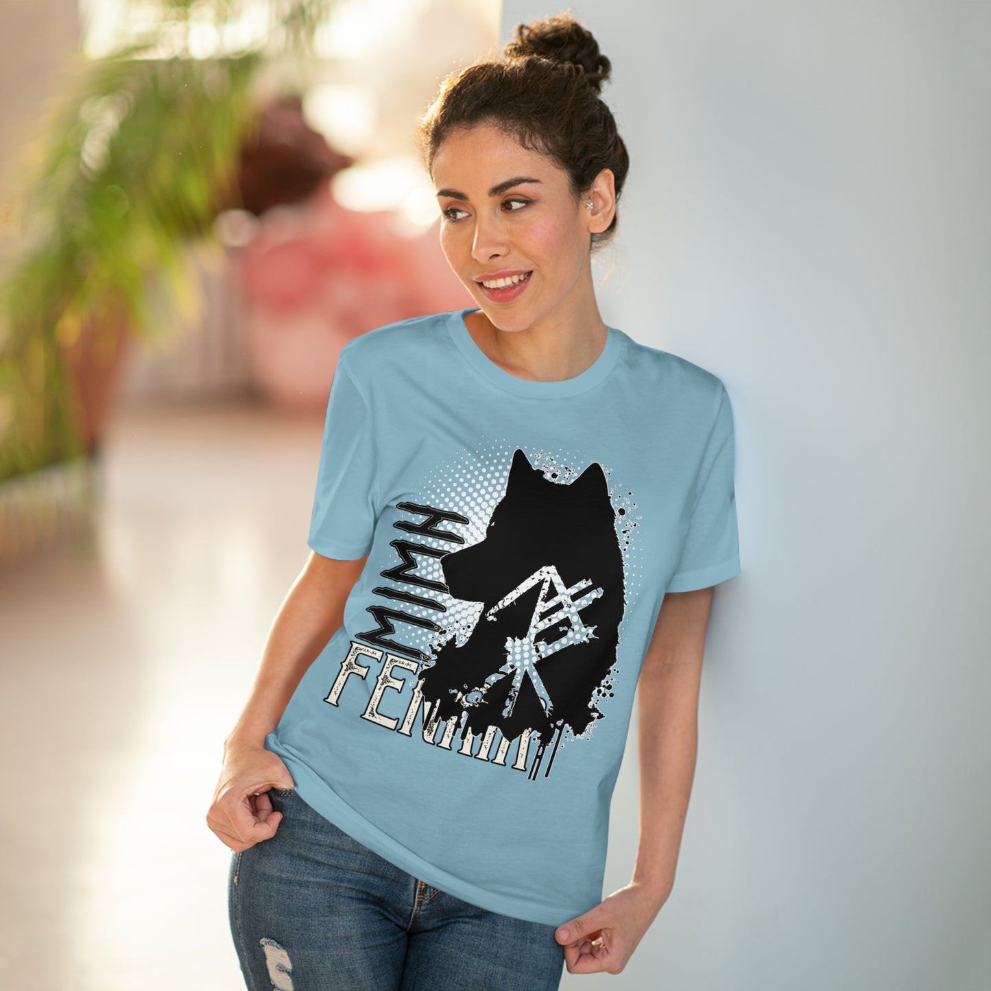 T-shirt unisex eco cotton - wolf Fenrir