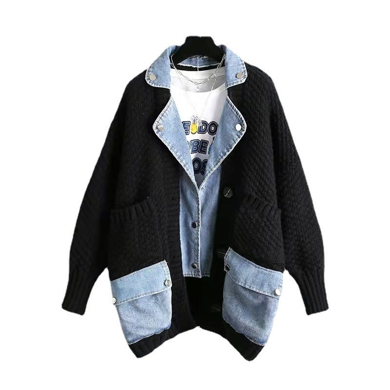 Fashion Personalized Patchwork Denim Jacket