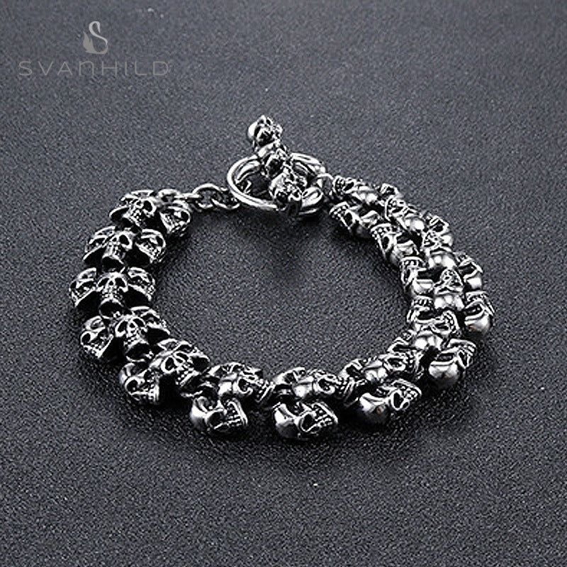 Men's Vintage Ornament Gothic Punk Bracelet