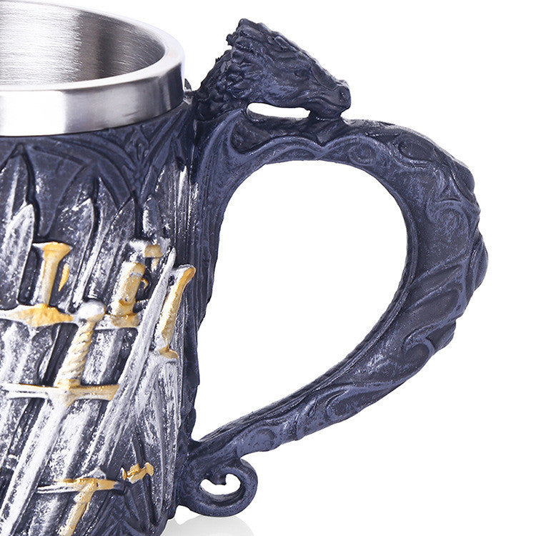 Mug Beer Mug Holy Sword Black Mug Water Cup