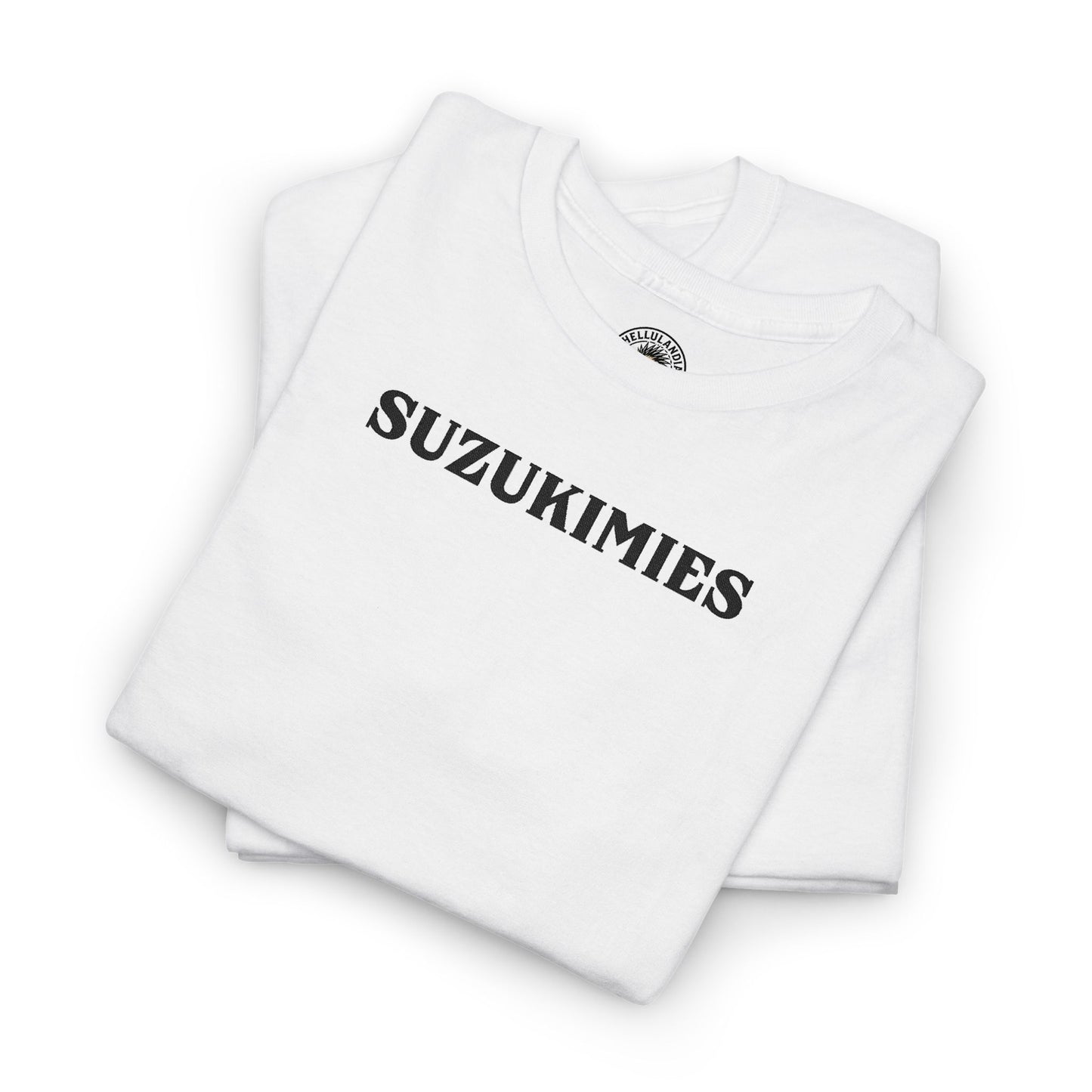 Suzukimies Graphic Tee — Retro Script biker Lover T-Shirt