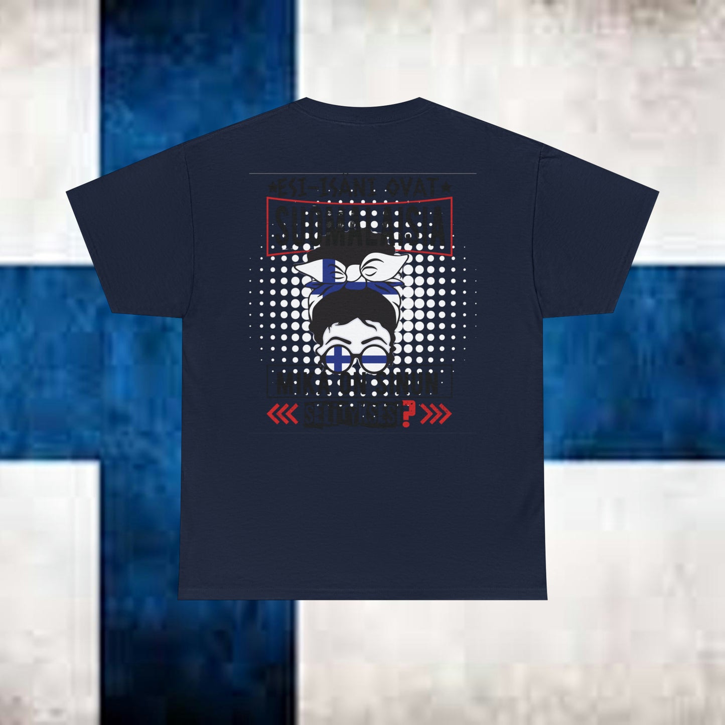 Unisex thick cotton t-shirt - my ancestors are Finnish