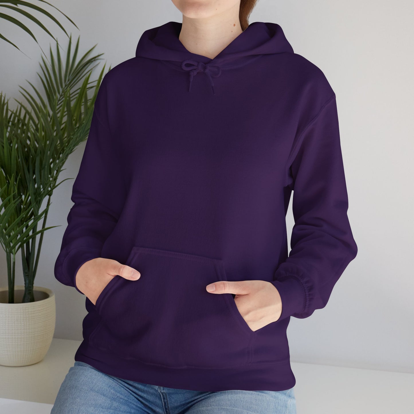 hoodie in strong cotton -- bindrune raven on the back