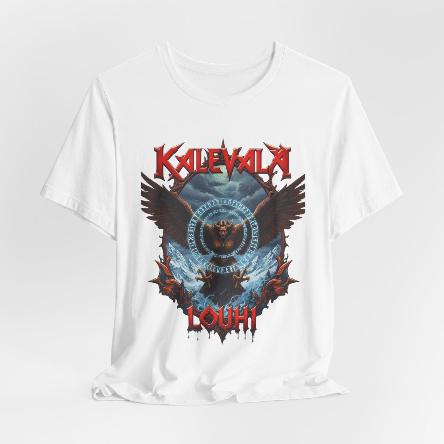 Pohjolan emäntä muuttuu kotkaksi Teepaita — Retro Graphic T-Shirt