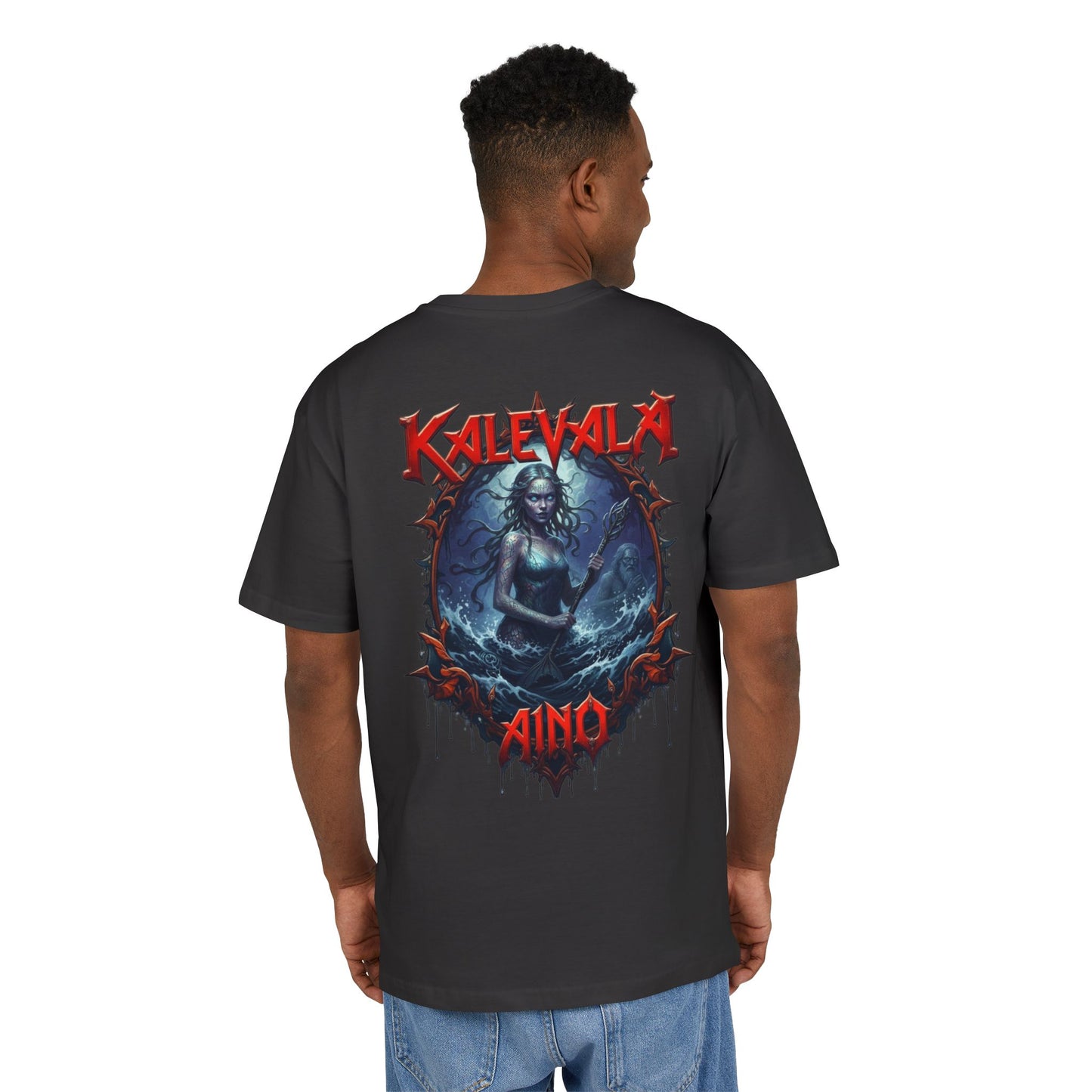 Kalevala Aino Vellamon neitona– rock-henkinen paita -  Oversize  T-paita