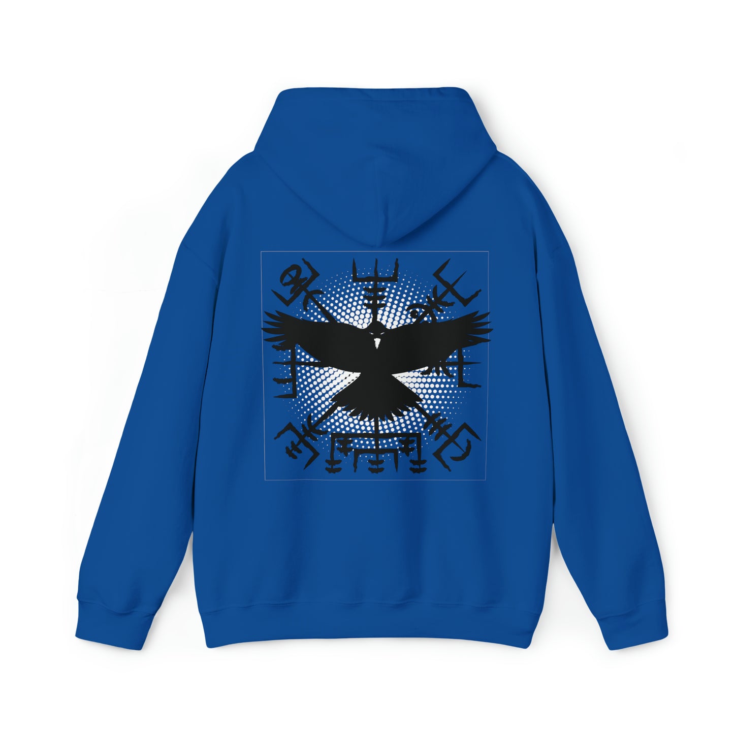 hoodie made of strong cotton - vegvisir raven