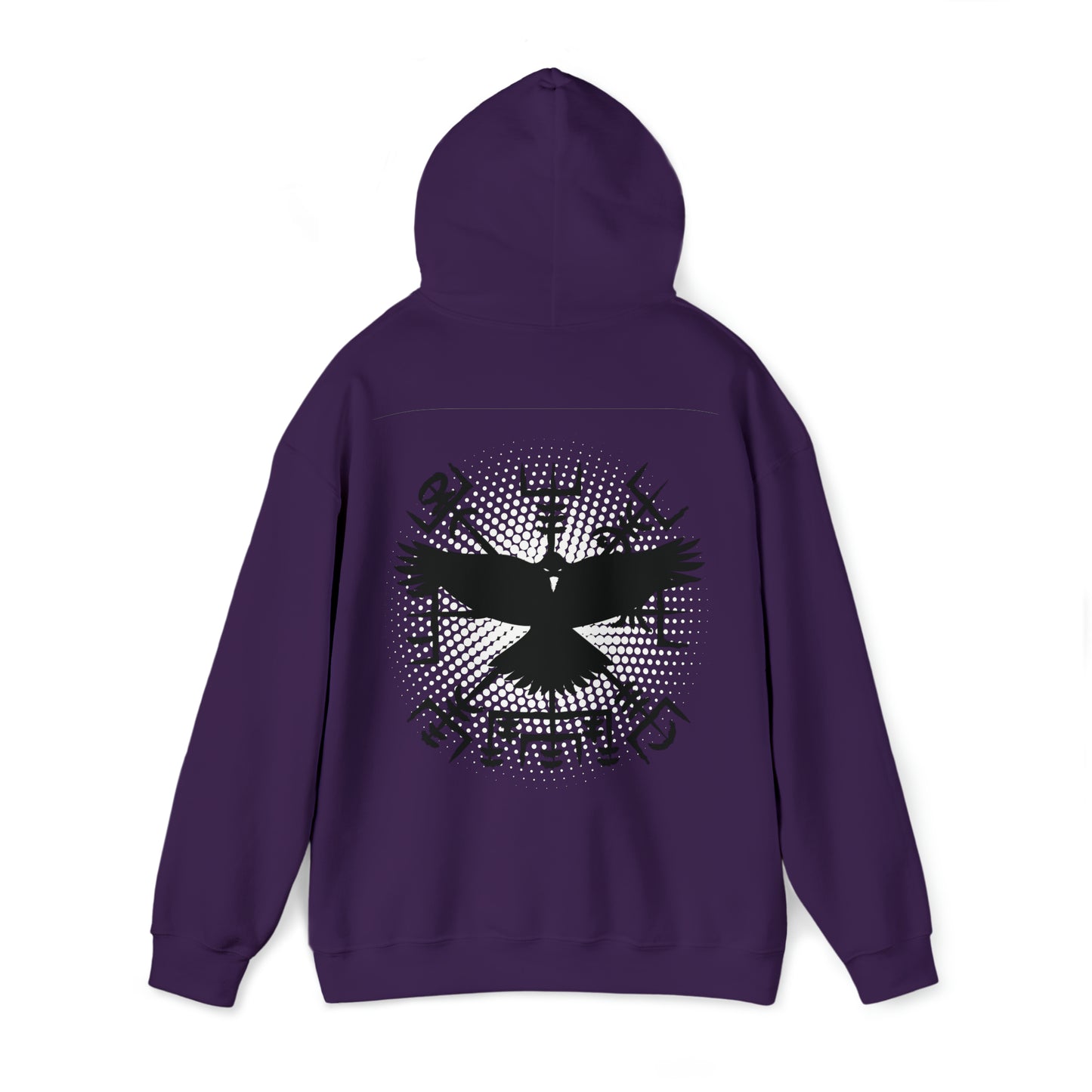 hoodie made of strong cotton - vegvisir raven