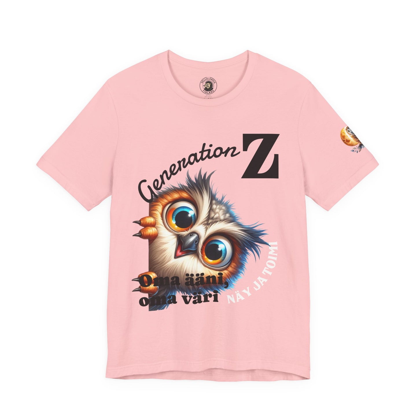 Hassu Pöllö Generation Z Tee — Funny Owl Graphic T-Shirt