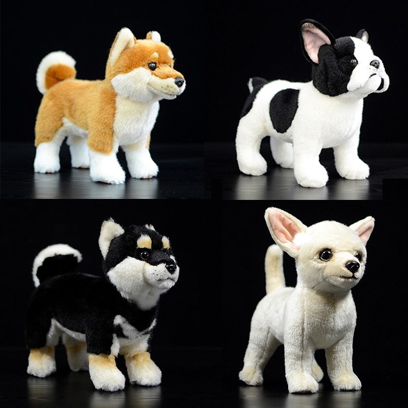 Simulation dog plush toy 26cm