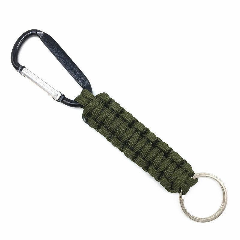 Outdoor Key Chain Black Quick-hanging Carabiner Seven-core Umbrella Cord