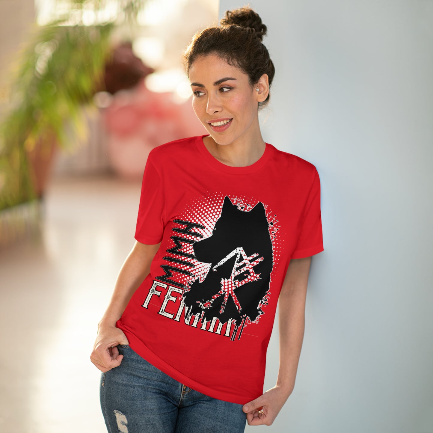 T-shirt unisex eco cotton - wolf Fenrir