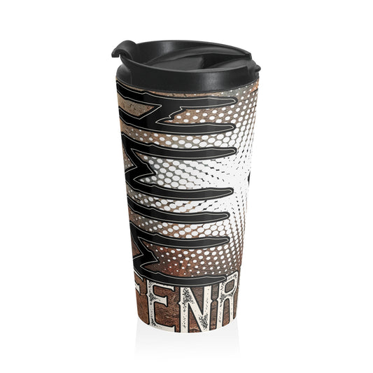 steel travel mug viking wolf Fenrir