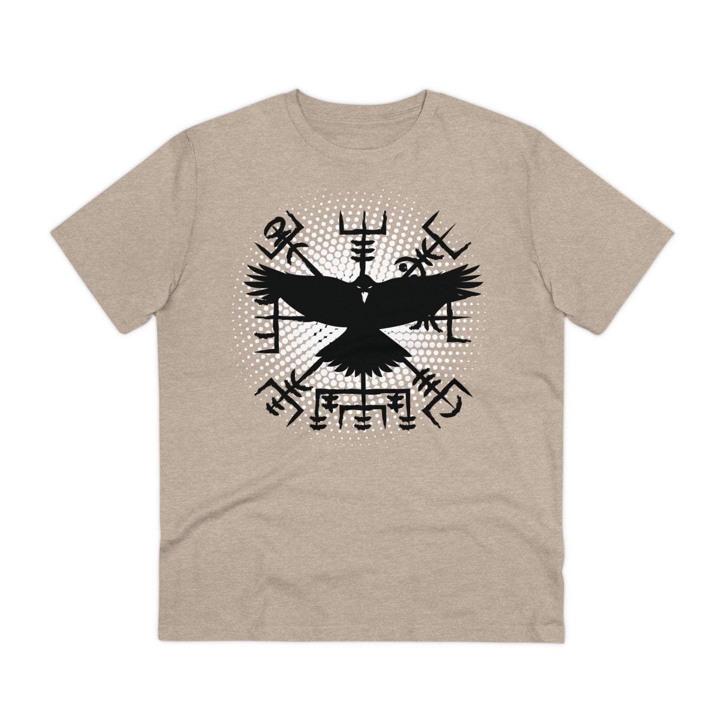 T-shirt unisex eco cotton - vegvisir and raven