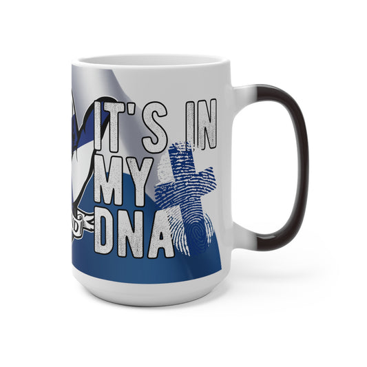 Magic mug hand and dna Finland