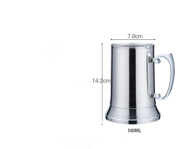 304 Stainless steel double-layer beer mug