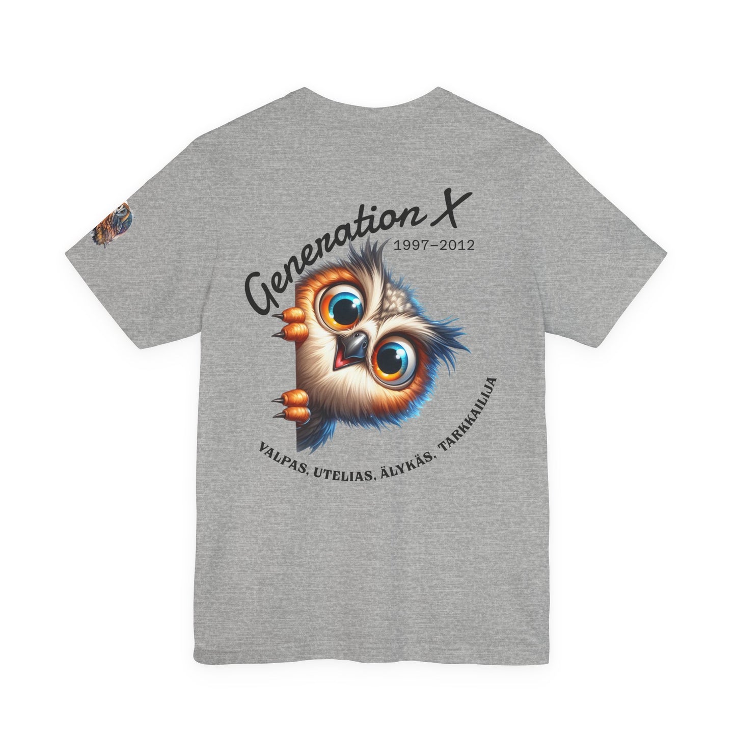 Hassu Pöllö Generation Z Tee — Funny Owl Graphic T-Shirt