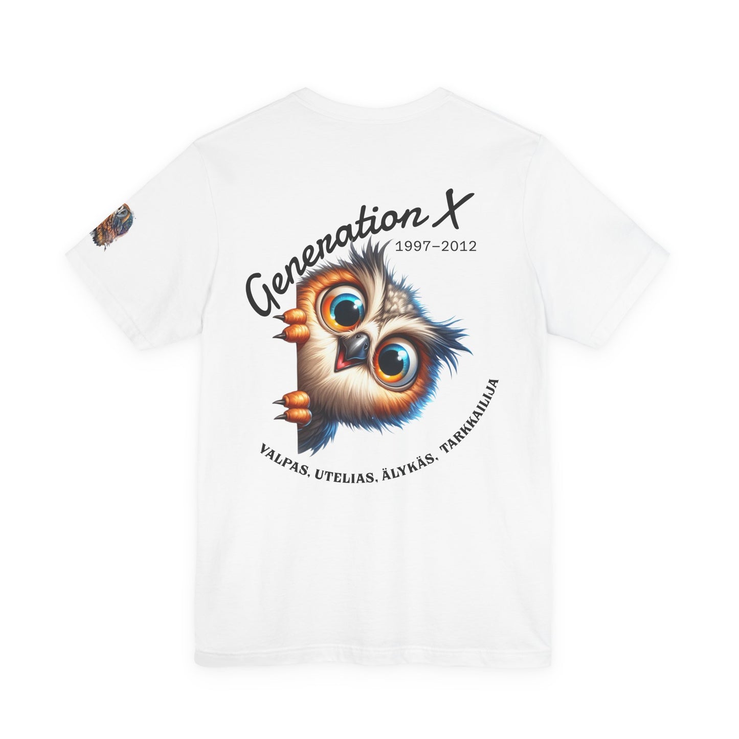 Hassu Pöllö Generation Z Tee — Funny Owl Graphic T-Shirt