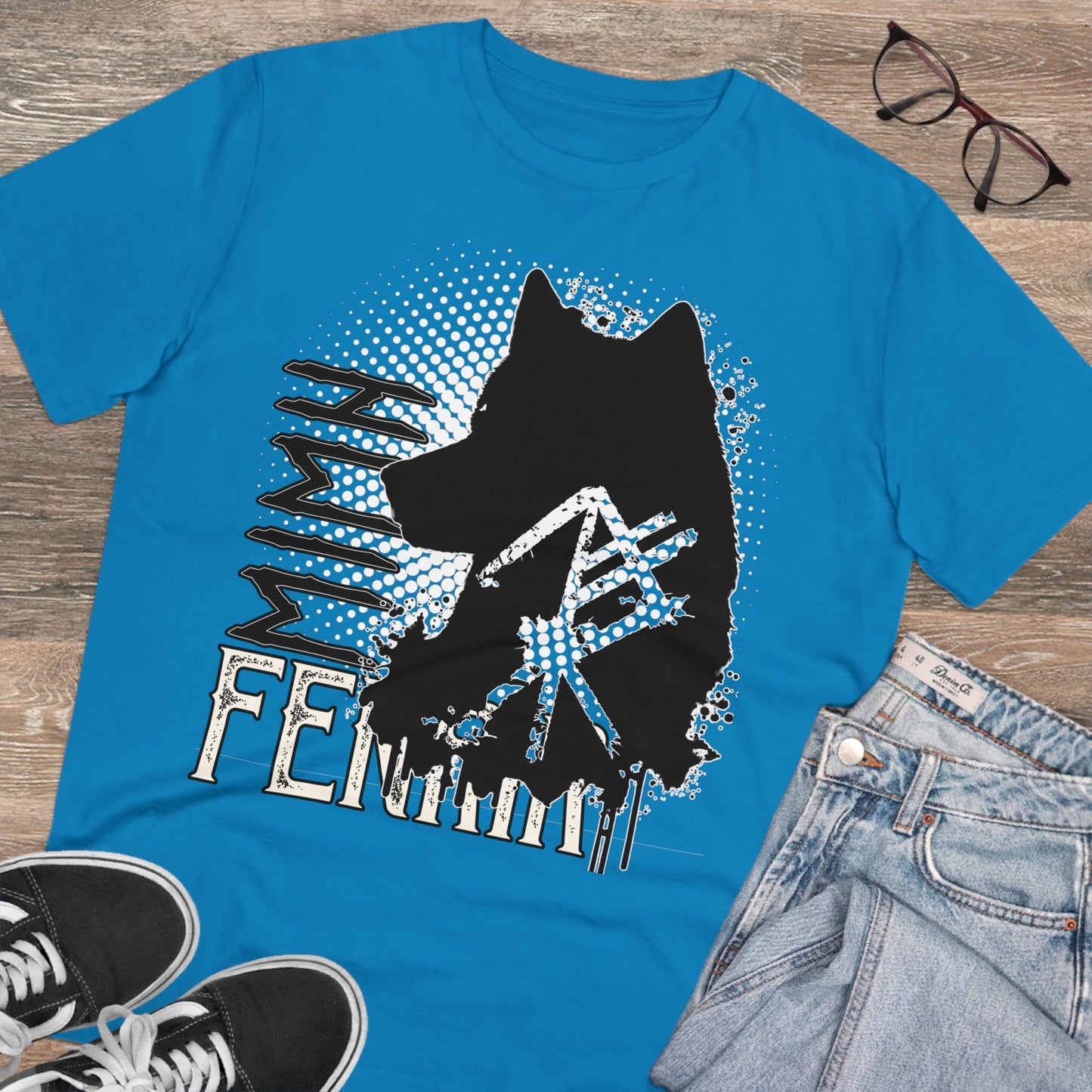 T-shirt unisex eco cotton - wolf Fenrir