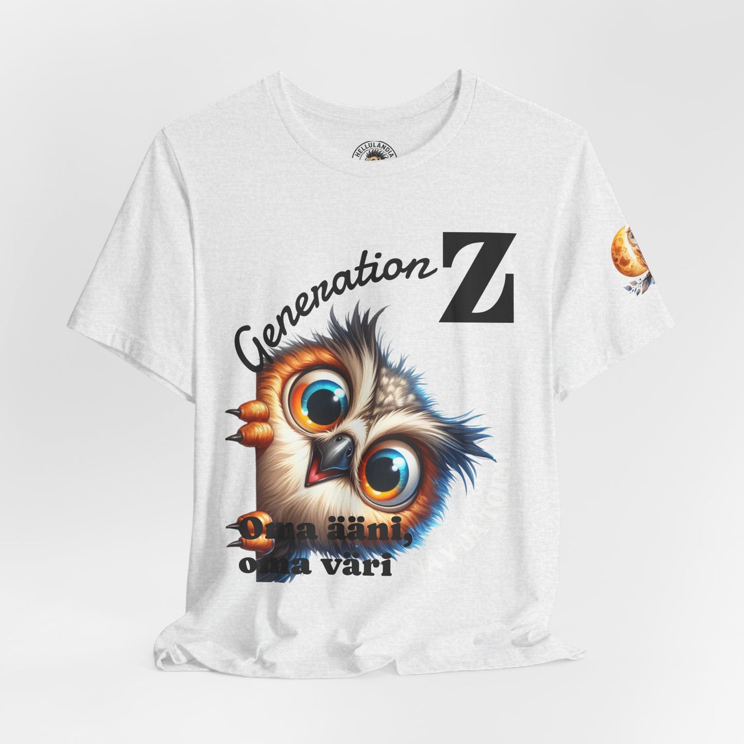 Hassu Pöllö Generation Z Tee — Funny Owl Graphic T-Shirt