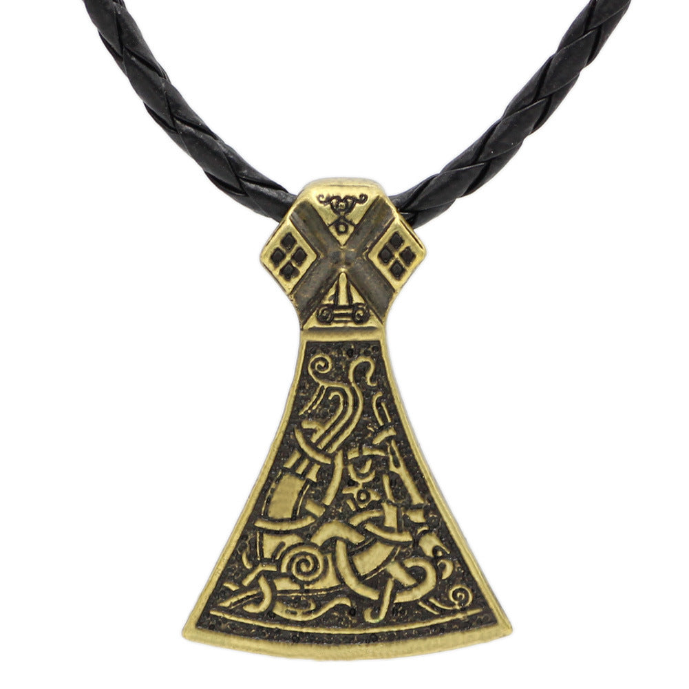 Viking Mamen Ax Necklace