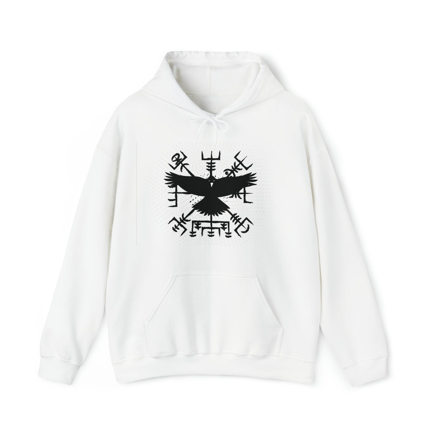 hoodie made of strong cotton - vegvisir raven