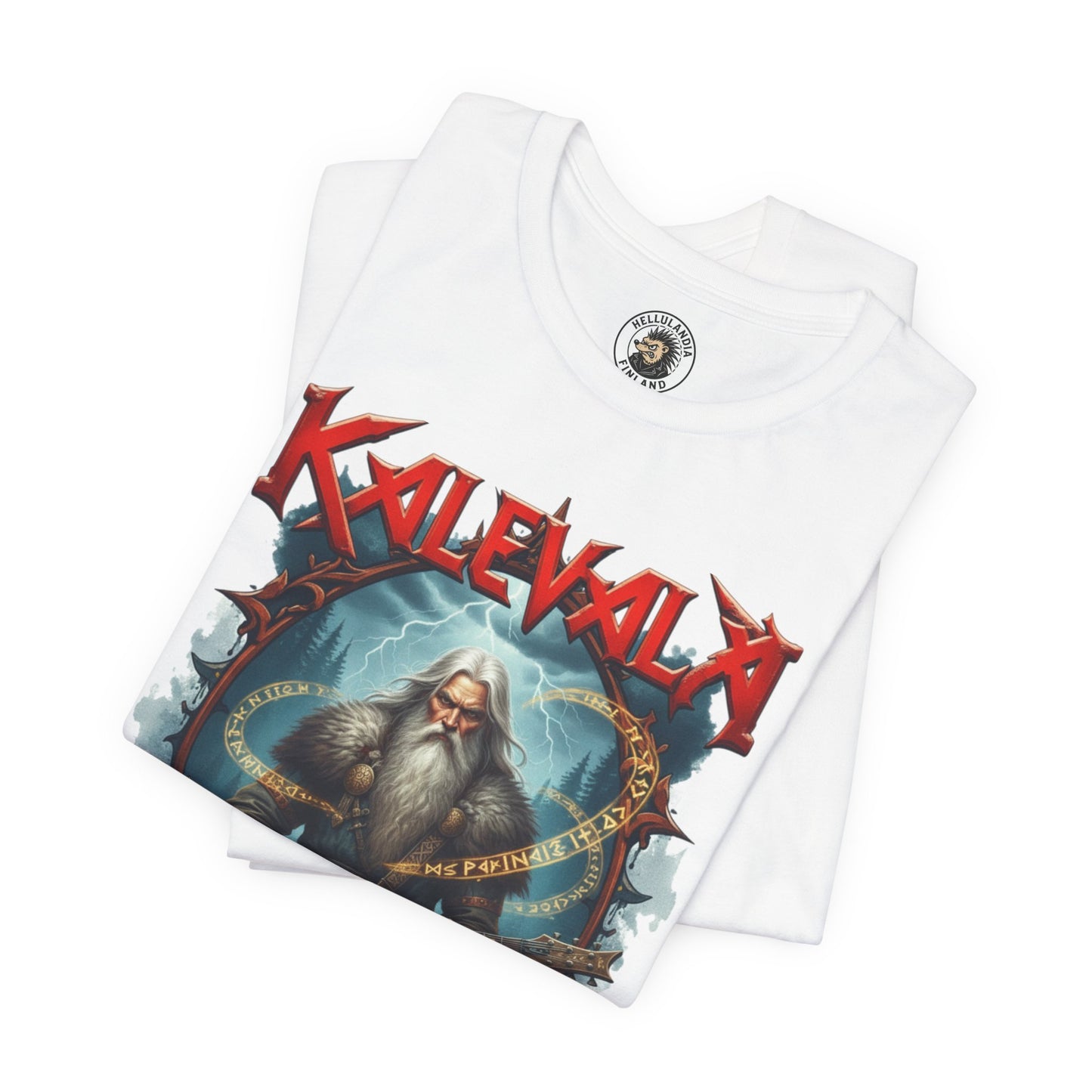 väinämöinen t‑paita bändi tyyliin T-Shirt — Retro Vintage Logo Tee