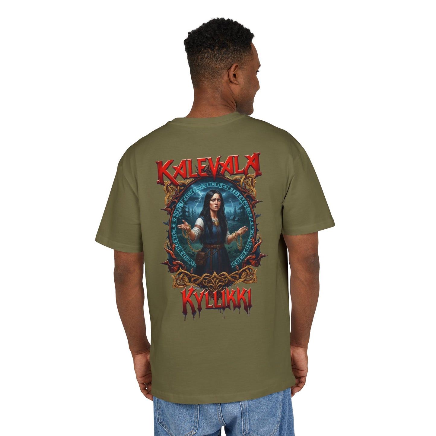 Kalevalan Kyllikki rock-henkinen paita -  Oversize  T-paita