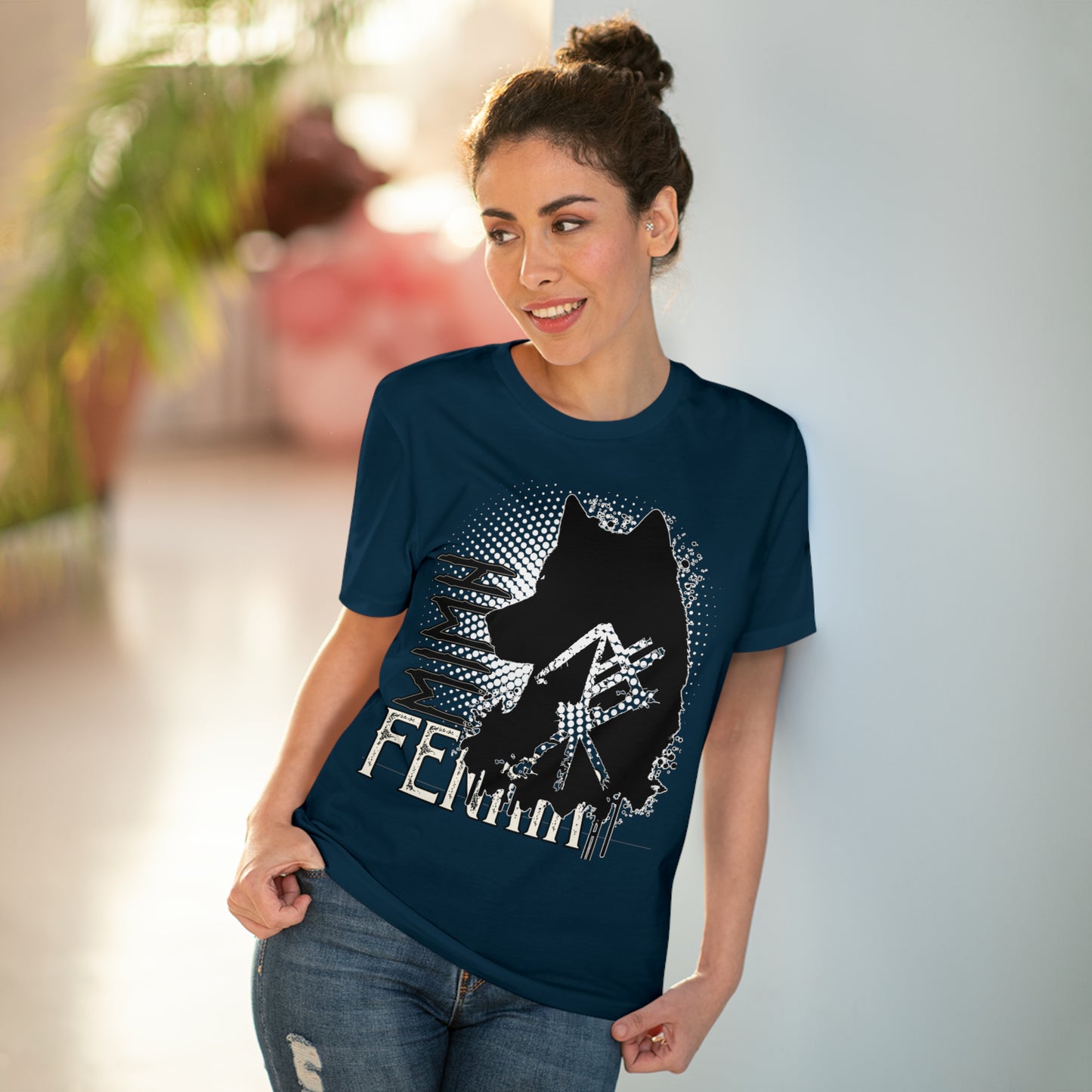 T-shirt unisex eco cotton - wolf Fenrir