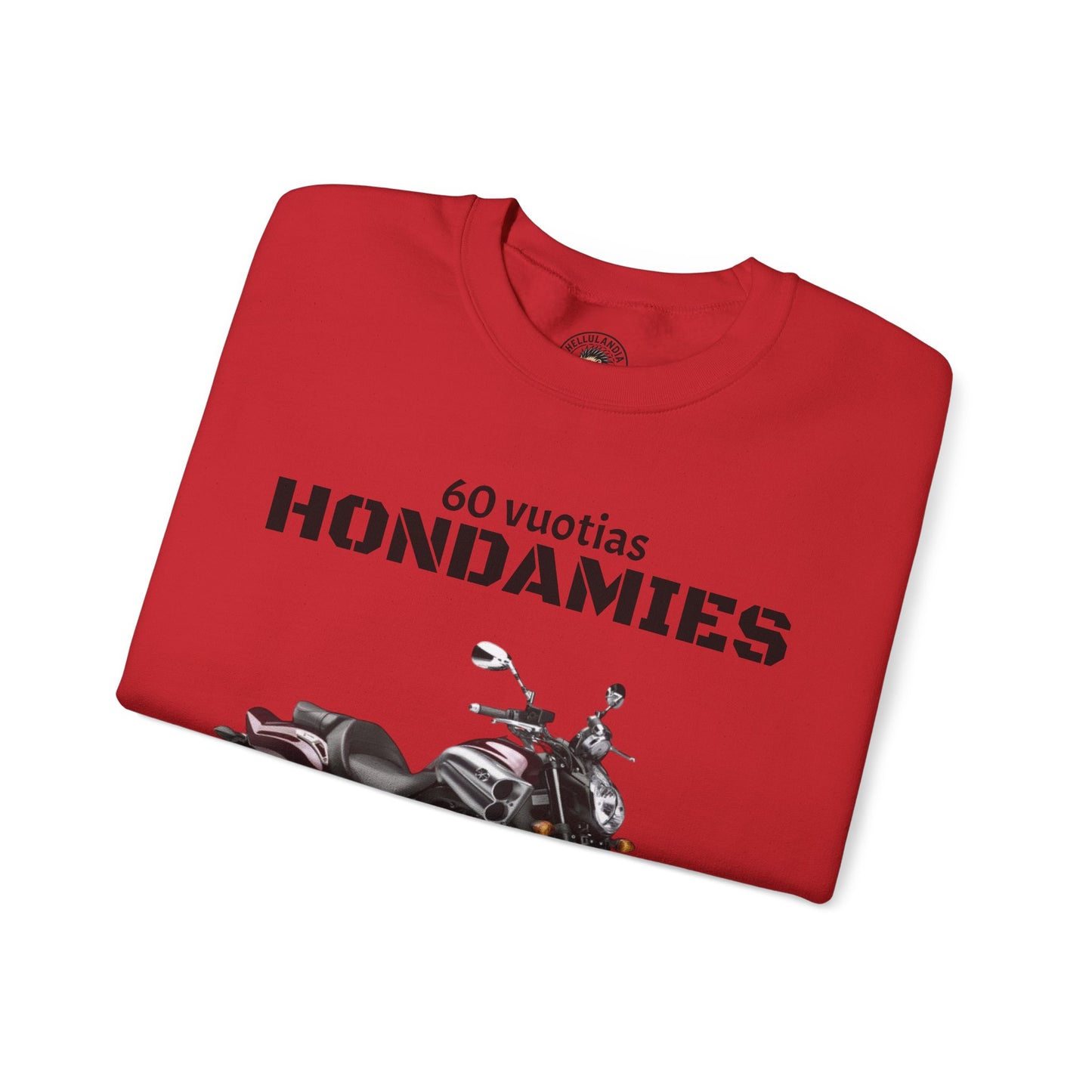Honda VTX Motorcycle Crewneck Sweatshirt — 60 Vuotias Hondamies Rider Gift