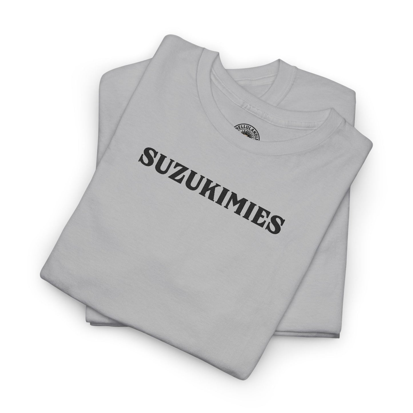 Suzukimies Graphic Tee — Retro Script biker Lover T-Shirt