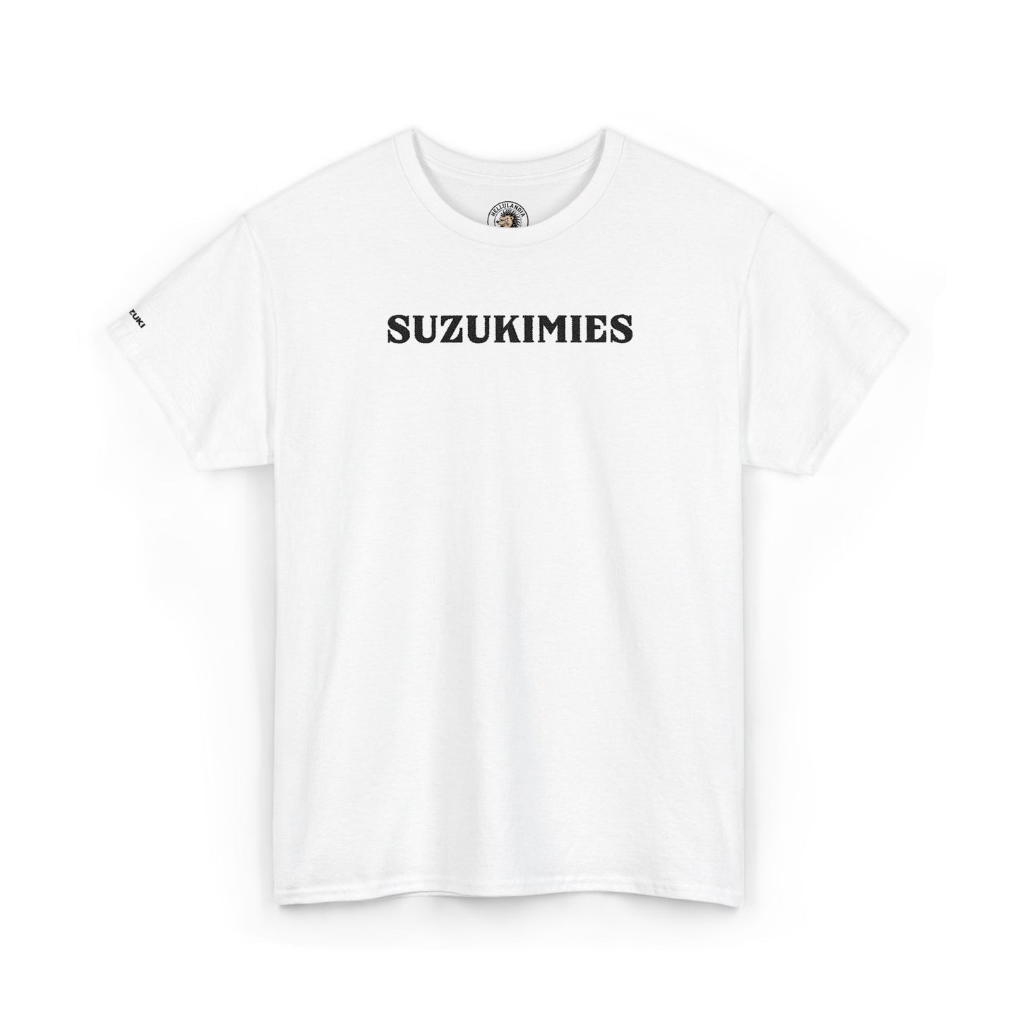 Suzukimies Graphic Tee — Retro Script biker Lover T-Shirt