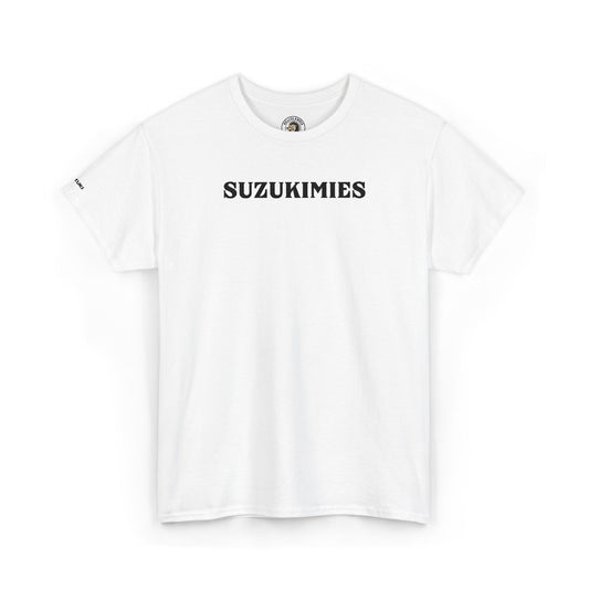Suzukimies Graphic Tee — Retro Script biker Lover T-Shirt
