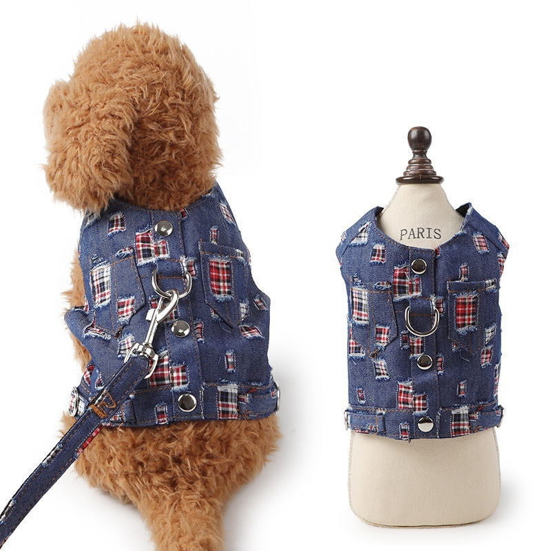 Pet denim vest