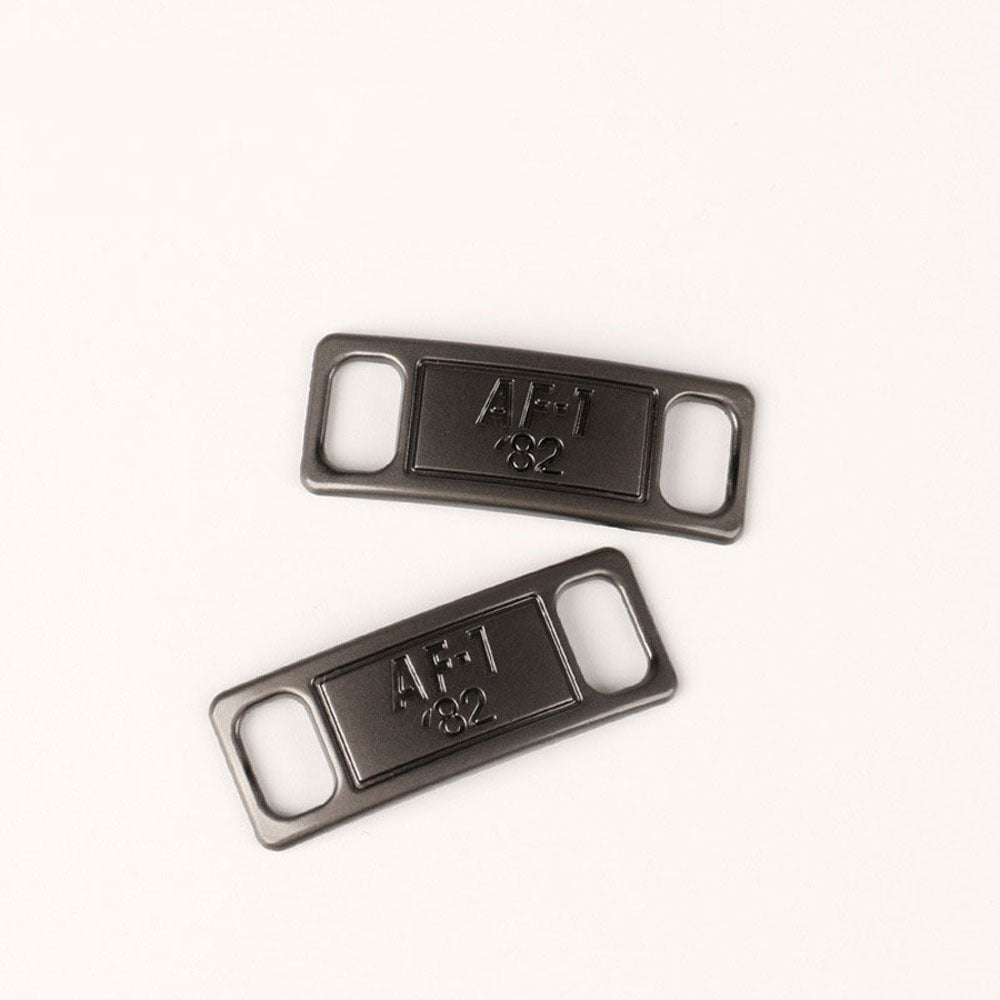 Stainless steel letter shoe buckle