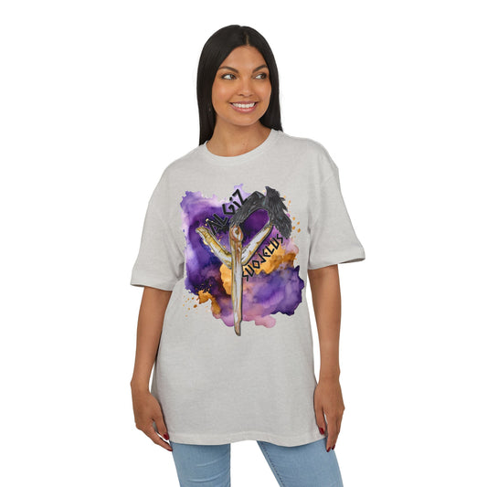 Riimu Algiz t-paita Unisex Heavy Oversize Teeppari