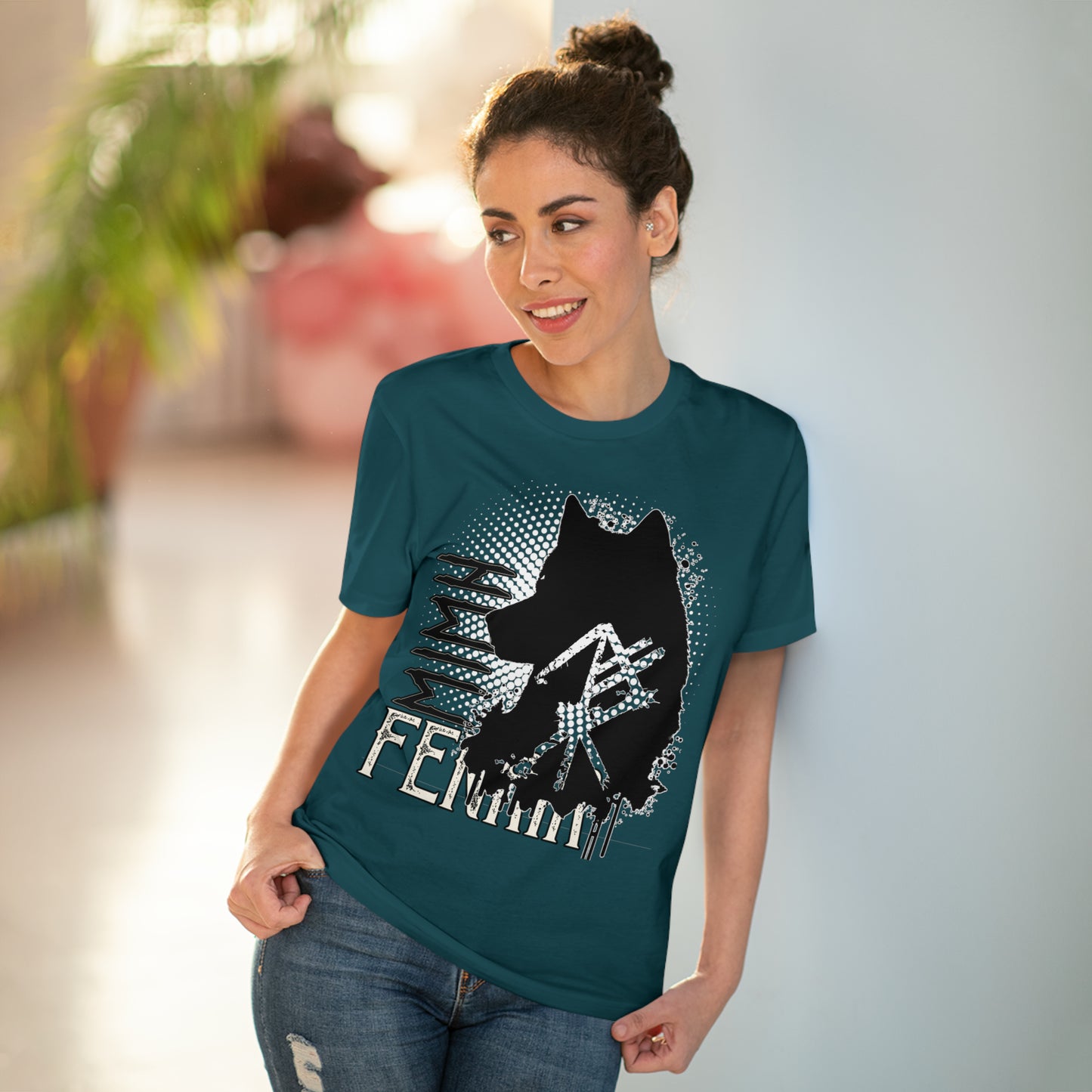 T-shirt unisex eco cotton - wolf Fenrir